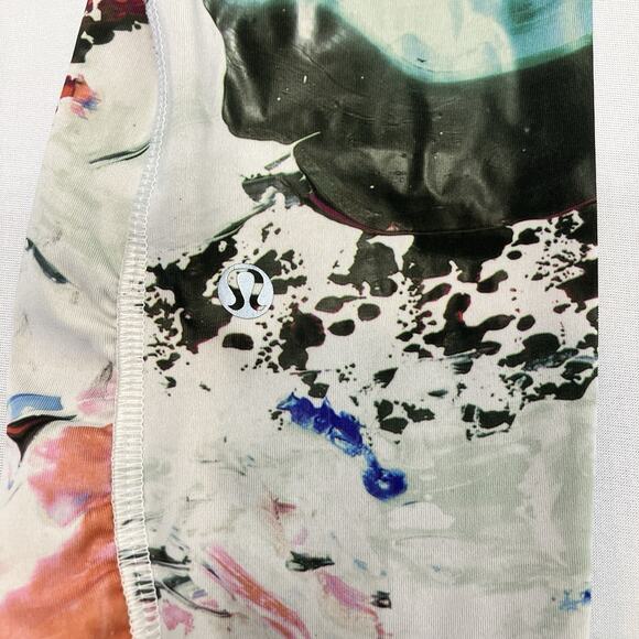 Lululemon Speed Tight III Luxtreme White Watercolor Size 4 30” Legging - Picture 14 of 16
